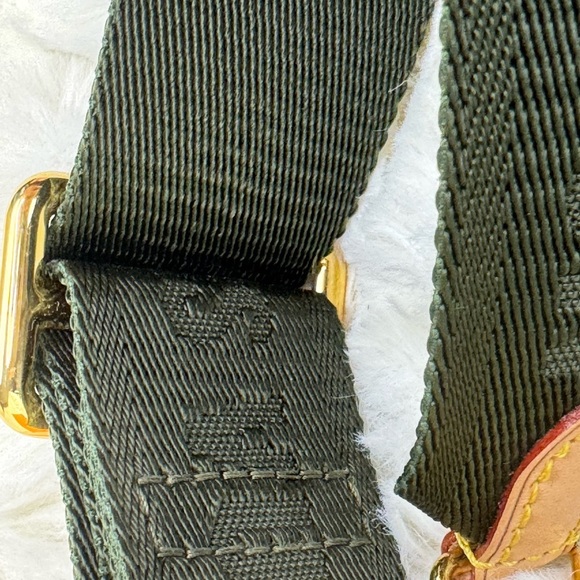 Louis Vuitton Authentic Olive Crossbody Strap with Gold Accents - Picture 11 of 12